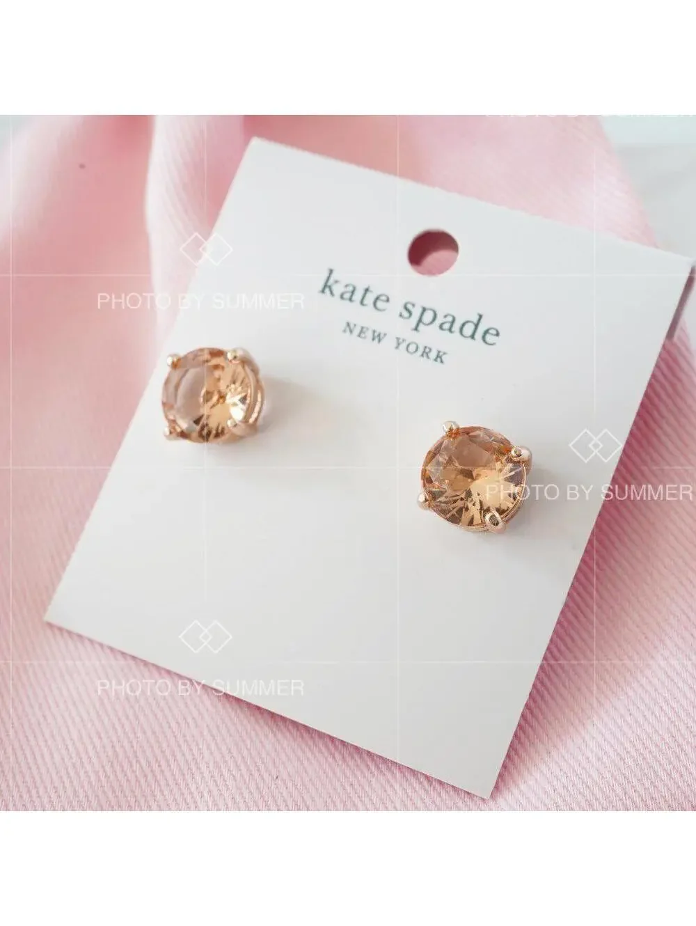 Kate Spade Gumdrop Studs Earrings Light Peach